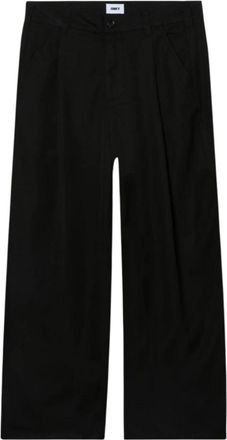 Obey Otis Pleated Pant - Heren - Wijde Broeken - Zwart - W31 - Polyester - Broeken