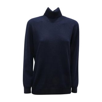 KANGRA Luxe Wol Kasjmier Coltrui Sweater - Dames - Coltruien - Blauw - L - Wol - Truien & Vesten