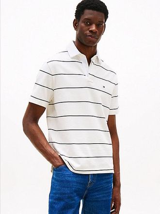 Tommy Hilfiger Classic Fit Stripe Jersey Polo Shirt