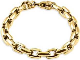 Pompeii3 Mens Wide Round Link 14k Gold (56gram) or Platinum (90gram) 9mm Bracelet 8.5