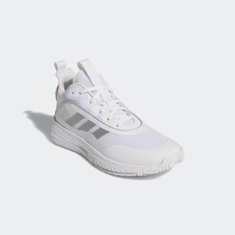adidas Basketballschuh ADIDAS SPORTSWEAR OWNTHEGAME 3.0, Herren, Gr. 42,5, weiss (cloud wei&szlig;, silber metallic, grau one), Synthetik, Textil, Schuhe Basketbal