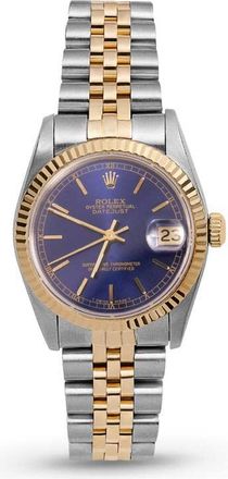 Rolex Pre-owned Rolex Datejust Automatic Blue Dial Ladies Watch 68273 BLSJ
