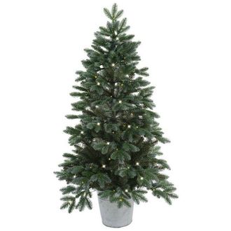 Kaemingk Albero di Natale Trondheim Illuminato h120&Oslash;65cm pe+pvc