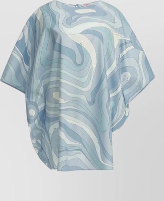Pucci marmo short caftan dress abstract pattern