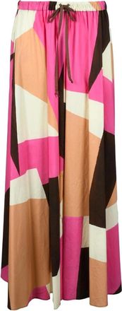 Alysi Lange katoenen rok met zakken - Dames - Maxi Rokken - Veelkleurig - XS - Katoen - Rokken