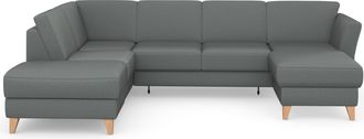 Sit&more Wohnlandschaft »Visby U-Form« wahlweise mit Bettfunktion und Stauraum, frei im Raum stellbar