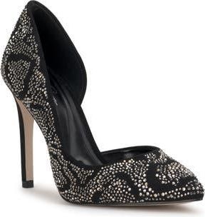 Jessica Simpson Prizma Rhinestone Pump in Black at Nordstrom Rack, Size 5.5