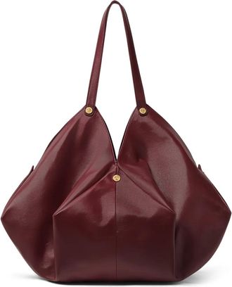 Versace Grote Protea leren schoudertas - Rood