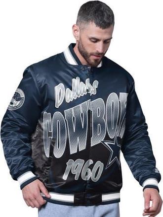 Starter Mens Starter Navy Dallas Cowboys Pass Rush Varsity Full-Snap Jacket at Nordstrom, Size Xx-Large