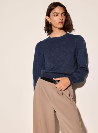 Icone Womens Honeycomb textured sweater