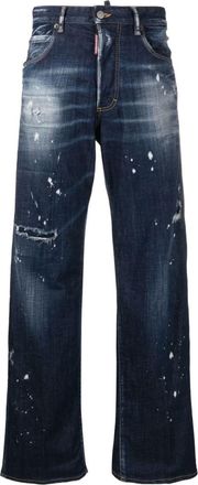 Dsquared2 Blue Loose Low Rise Jeans