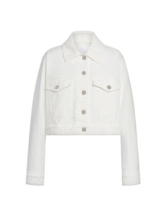 Dondup Cropped Jacket with Classic Collar and Minimalist Design