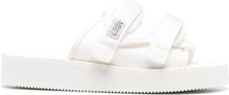 Suicoke MOTO-Po touch-strap slides - unisex - Nylon/Rubber - 4.5 - White