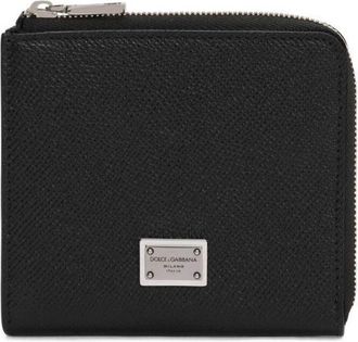 Dolce & Gabbana Dauphine Card Holder - Mens - Calf Leather/Rayon