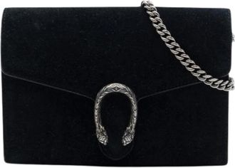 Gucci Pre-owned Vintage Crossbody Bag - Dames - Vintage Schoudertas - Zwart - ONE Size - Leer - Vintage