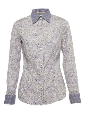 Etro paisley button shirt - Blue