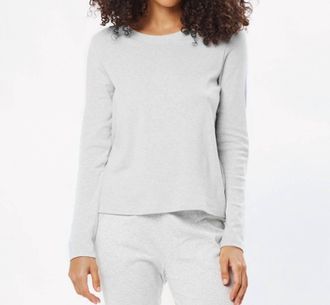 Under The Canopy Organic Long Sleeve Tee In Light Gray