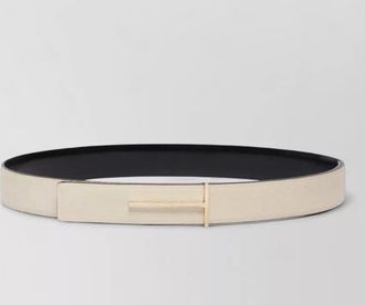 Tom Ford grained leather slim belt