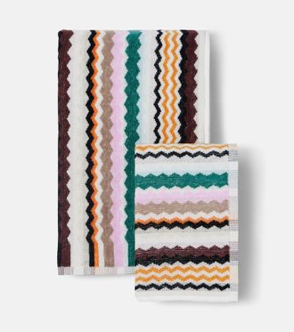 Missoni Aura Zigzag set of 2 cotton towels