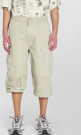 Balenciaga military cargo pants mid rise cotton