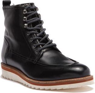 Vintage Foundry Co. Jimara Leather Faux Fur Lined Boot in Black at Nordstrom Rack, Size 10.5