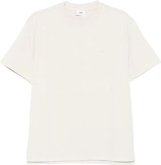 Autry T-shirt in cotone con logo - Toni neutri