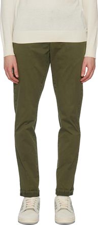 Dondup Mens Mod Gaubert Pants - Dark Green Cotton - Size 30 (Waist)
