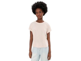 Splendid Skye Short Sleeve T-Shirts Womens T Shirt Rose Petal : LG (Womens 10-12), Cotton