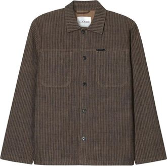 Closed Giacca-camicia a righe - Marrone