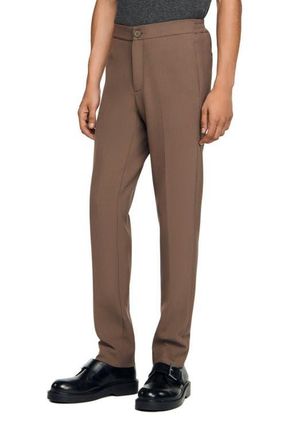 Sandro Jersey trousers in Light Taupe at Nordstrom, Size 36 X 33 Eu
