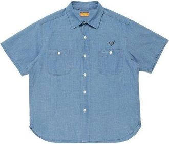 Human Made Human Made Chambray S/S Shirt Blue HM31SH040-BLU