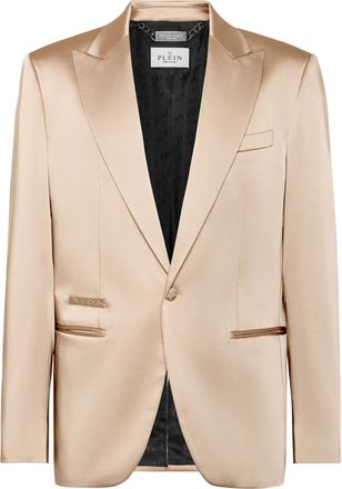 Philipp Plein Satin Blazer Lord Fit Ls