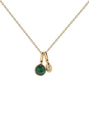 PD Paola Oasis Necklace in Green Aventurine at Nordstrom