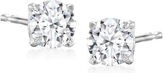 Ross-Simons Lab-Grown Diamond Stud Earrings in Sterling Silver