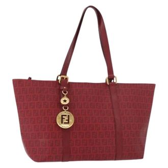 Fendi Pre-owned Tote Bags, female, Red, Size: ONE SIZE Pre-owned Vintage Tote Bag