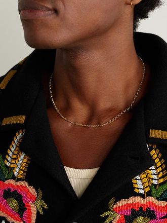 Foundrae Small Graduating Belcher 18-Karat Gold Chain Necklace