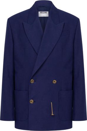 Moschino Blazer doppiopetto sartoriale - Blu