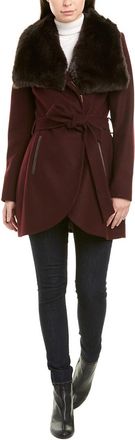 French Connection Tulip Hem Wool-Blend Coat