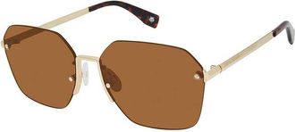 Priv&eacute; Revaux Brown Square Unisex Sunglasses THE CHOSEN/S 0MSY 58