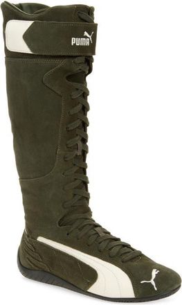 Puma Speedcat Sneaker Boot in Dark Olive/Frosted Ivory at Nordstrom, Size 6.5