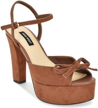 Nine West Nessle Sandal in Brown at Nordstrom, Size 10.5