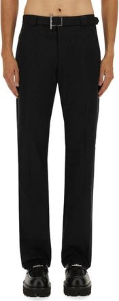 Alexander McQueen T-Bar Belt Trousers - Black