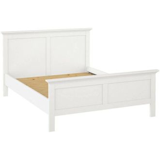 Dmora Dmora - Letto piazza e mezza Hermine, Sommier per camera da letto, Giroletto per stanza, Struttura porta materasso, 213x172 h110 cm, Bianco