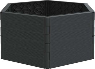 vidaXL Jardinera Pp Gris Antracita Vidaxl