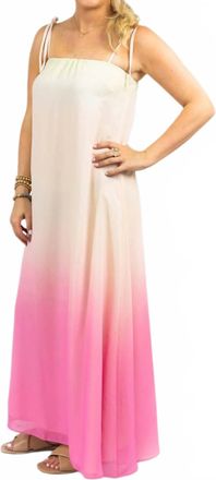 BuddyLove Barton Tie Shoulder Maxi Dress In Ivory Pink