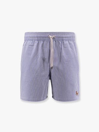 Ralph Lauren Boxer mare in misto cotone a righe con ricamo logo - POLO RALPH LAUREN - gender_Man
