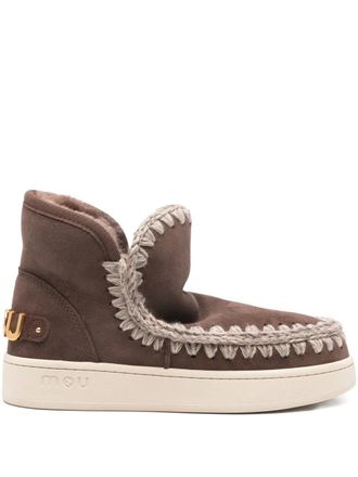 Mou New Eskimo laarzen met logodetail - Bruin