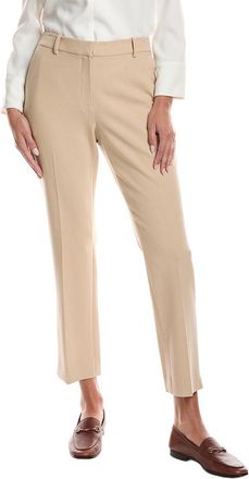 Lafayette 148 New York Manhattan Wool-Blend Slim Cigarette Ankle Pant