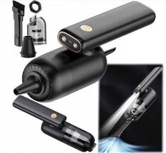 OEM Aspiradora Port&aacute;til Inal&aacute;mbrica Para Coche 2 En 1 Con Soplador Led