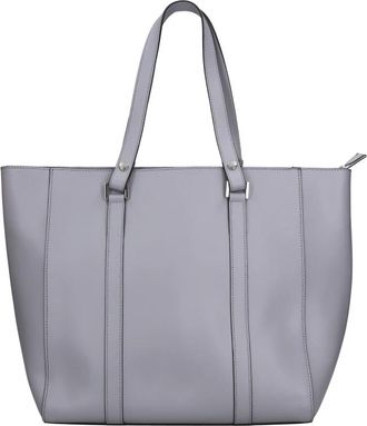 Costume National Leren Tote Tas - Dames - Shoppers - Grijs - ONE Size - Leer - Tassen